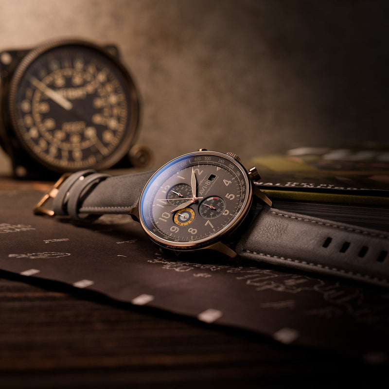 Hawker Hurricane Classic Chronograph Fossil Grey