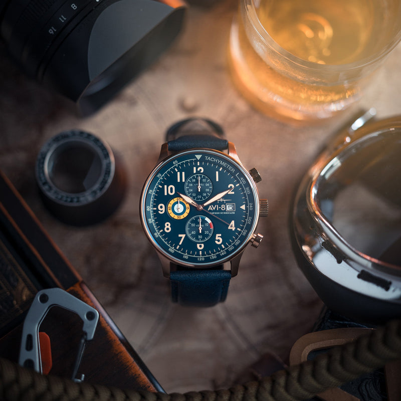 Hawker Hurricane Classic Chronograph Regent Blue