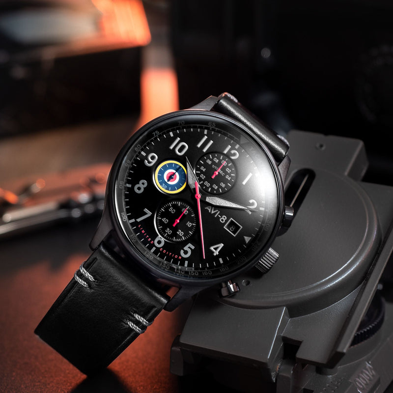 Hawker Hurricane Classic Chronograph Night Reaper Limited Edition Void Black