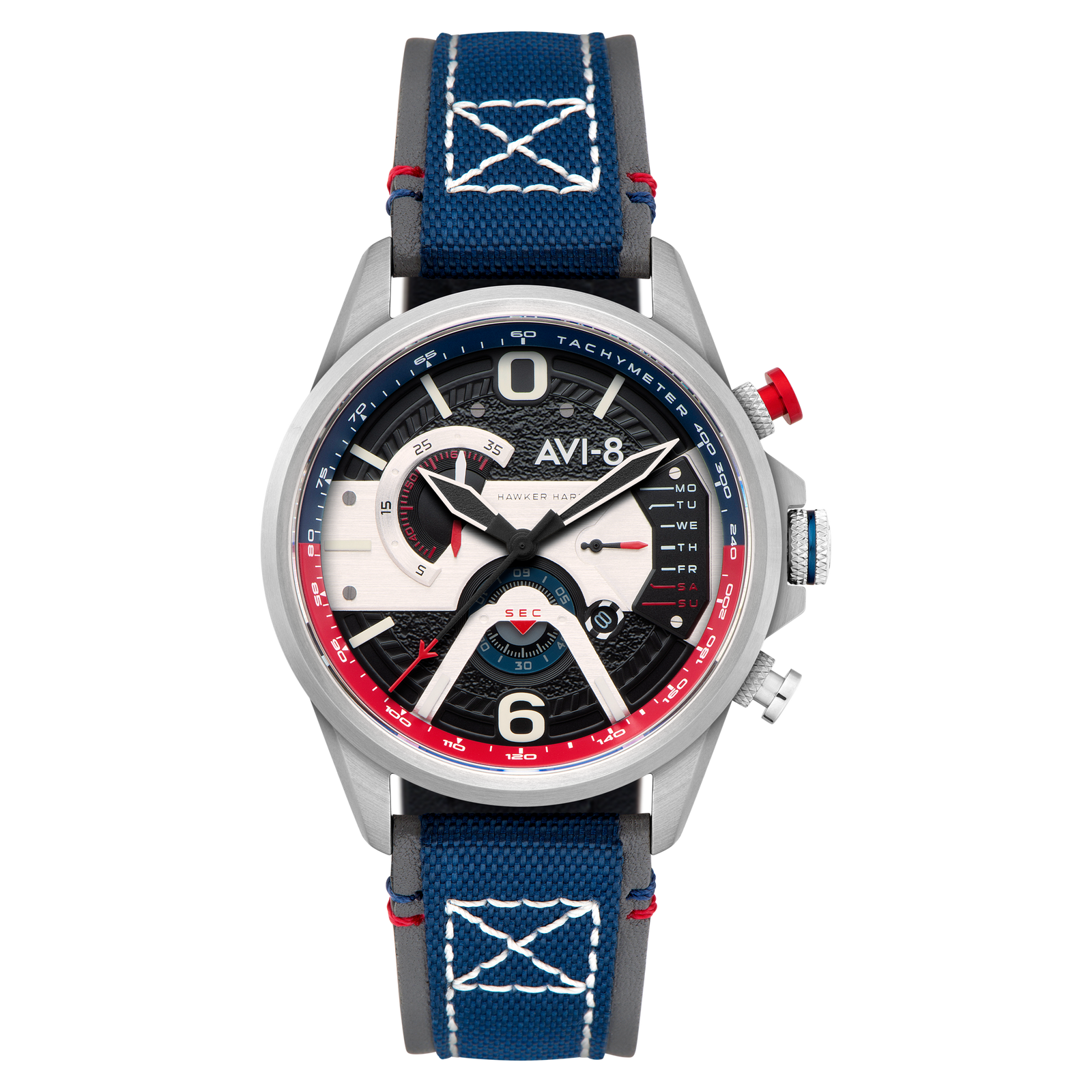 Hawker Harrier Dual Retrograde Chronograph Admiral Black Steel