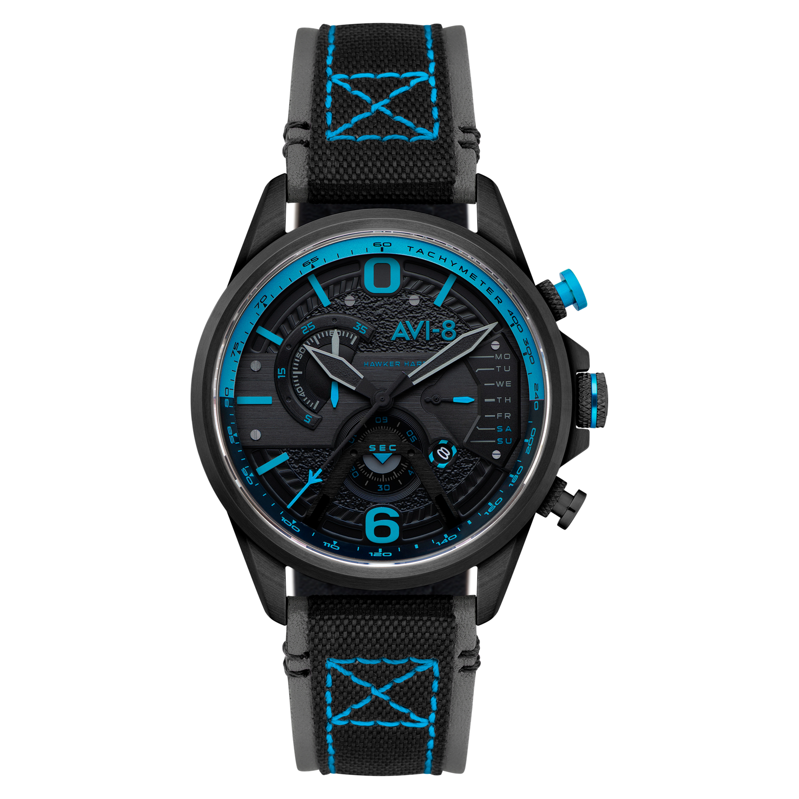Hawker Harrier Dual Retrograde Chronograph Storm Black