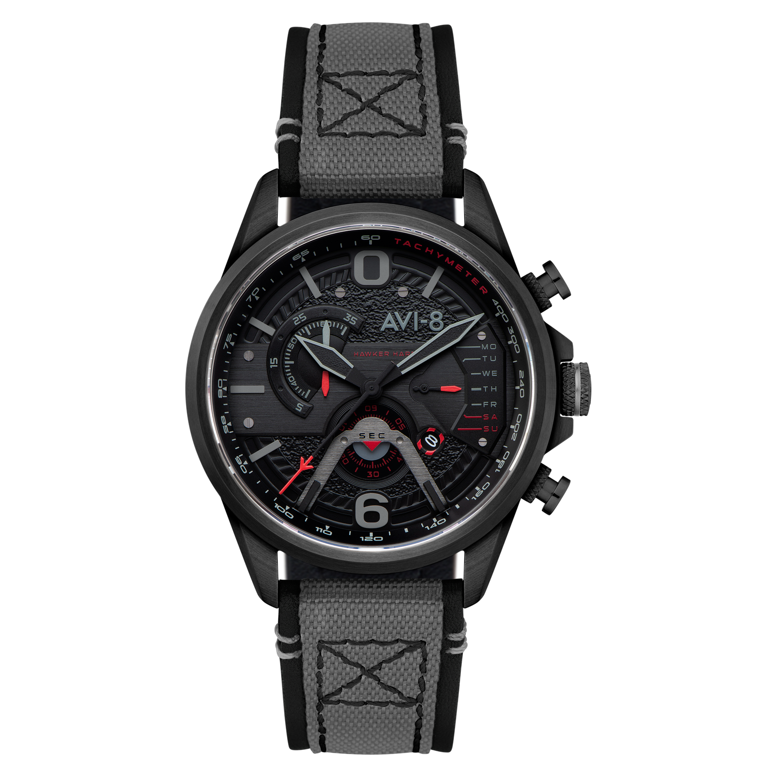 Hawker Harrier Dual Retrograde Chronograph Carbon Black