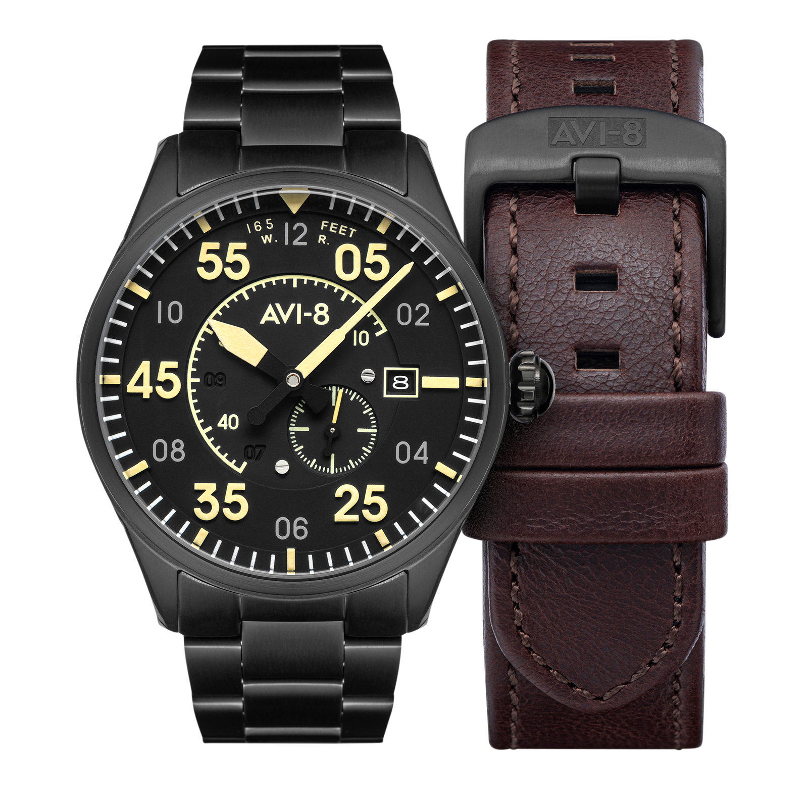 Spitfire Type 300 Automatic Midnight Chrome