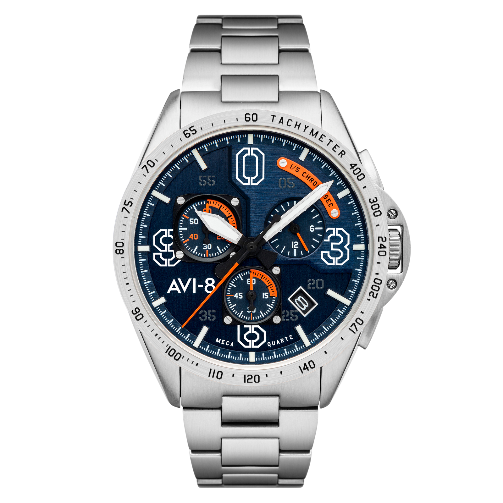 P-51 Mustang Blakeslee Chronograph Silver Oak