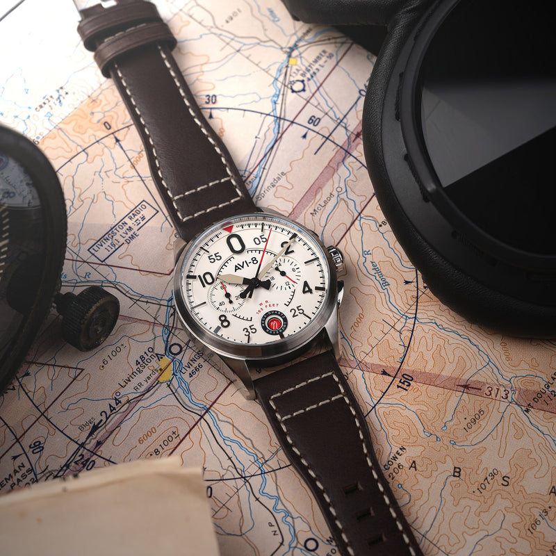 Spitfire Lock Chronograph Aircraft White