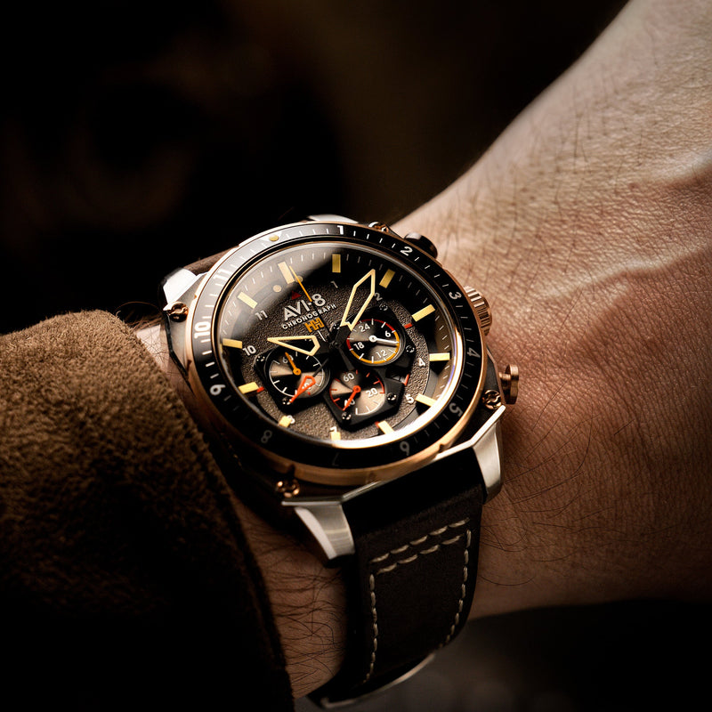 Hawker Hunter Atlas Dual Time Chronograph Slate Grey
