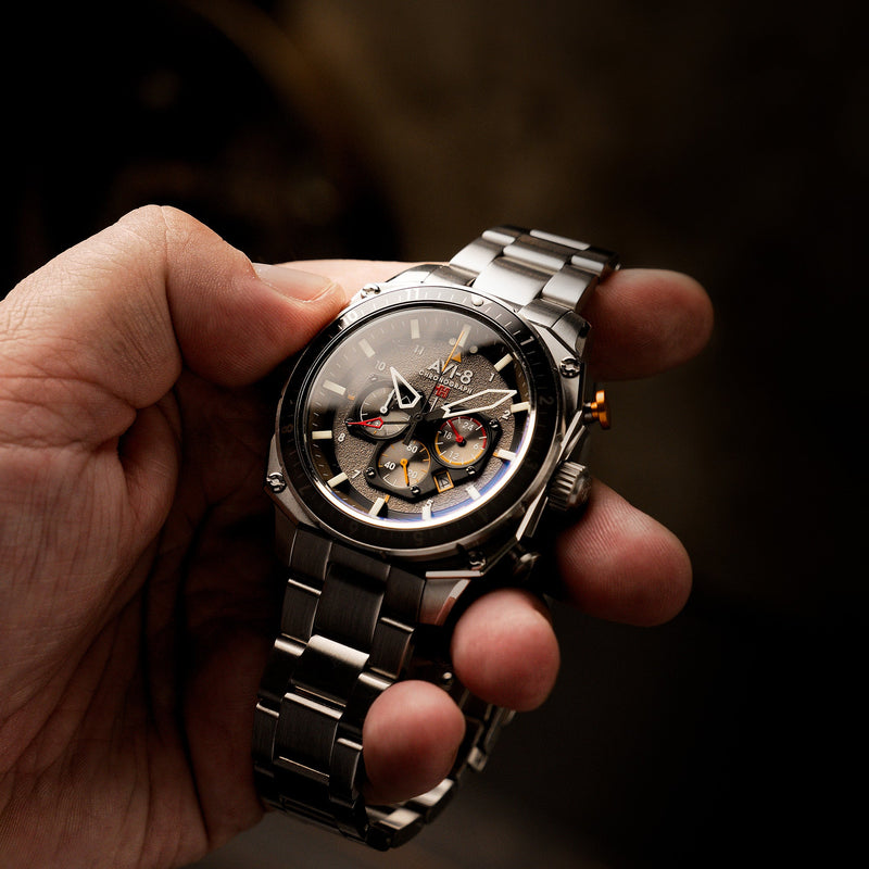 Hawker Hunter Atlas Dual Time Chronograph Shadow Grey