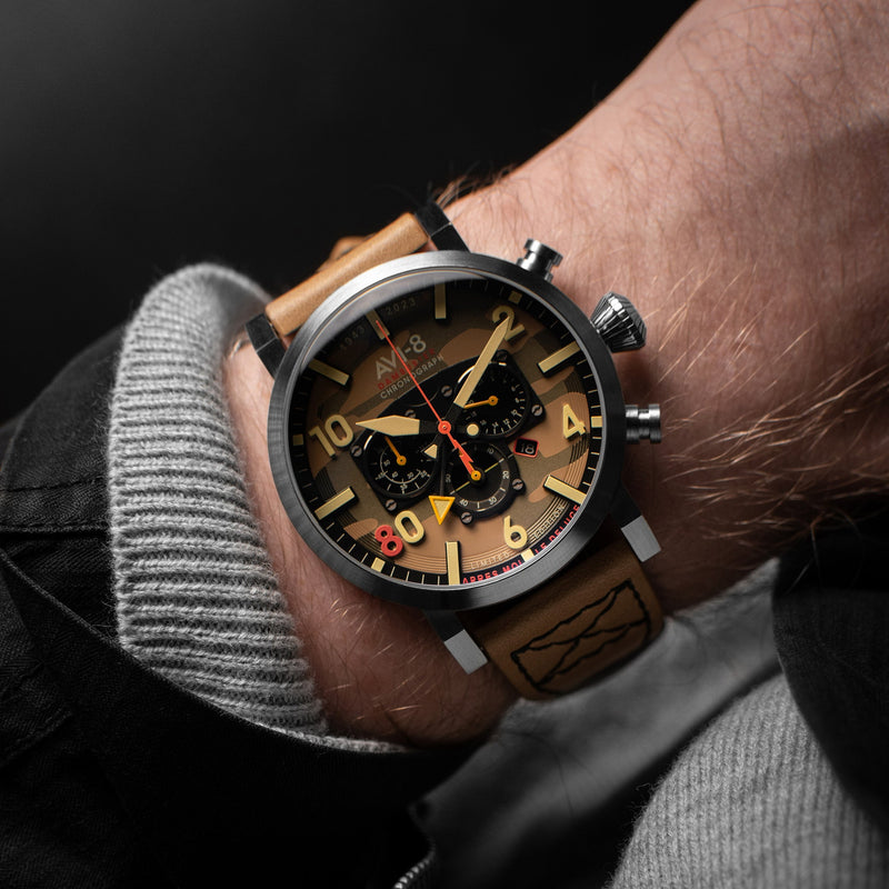 Dambuster 617 Squadron 80Th Anniversary Dual Time Chronograph Limited Edition Camo