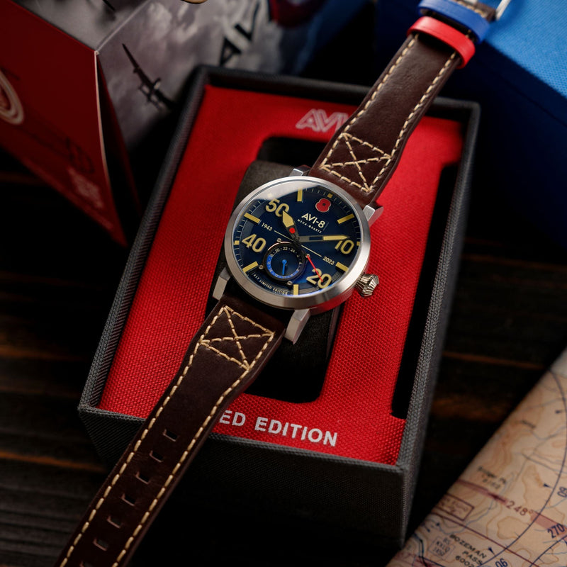 Dambuster 80Th Anniversary Royal British Legion Meca-Quartz Limited Edition Navy Blue