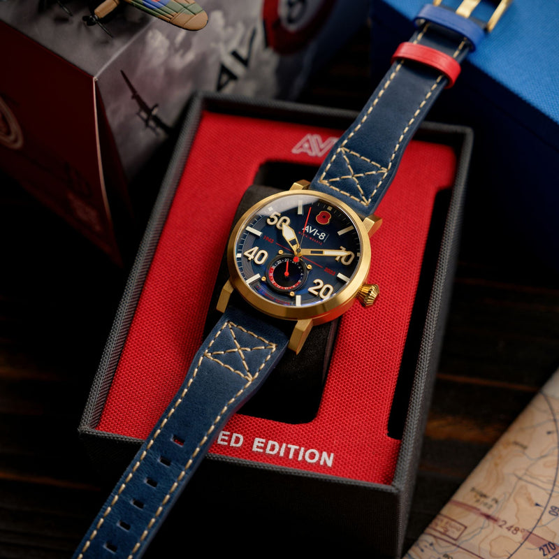Dambuster 80Th Anniversary Royal British Legion Meca-Quartz Limited Edition Midnight Blue