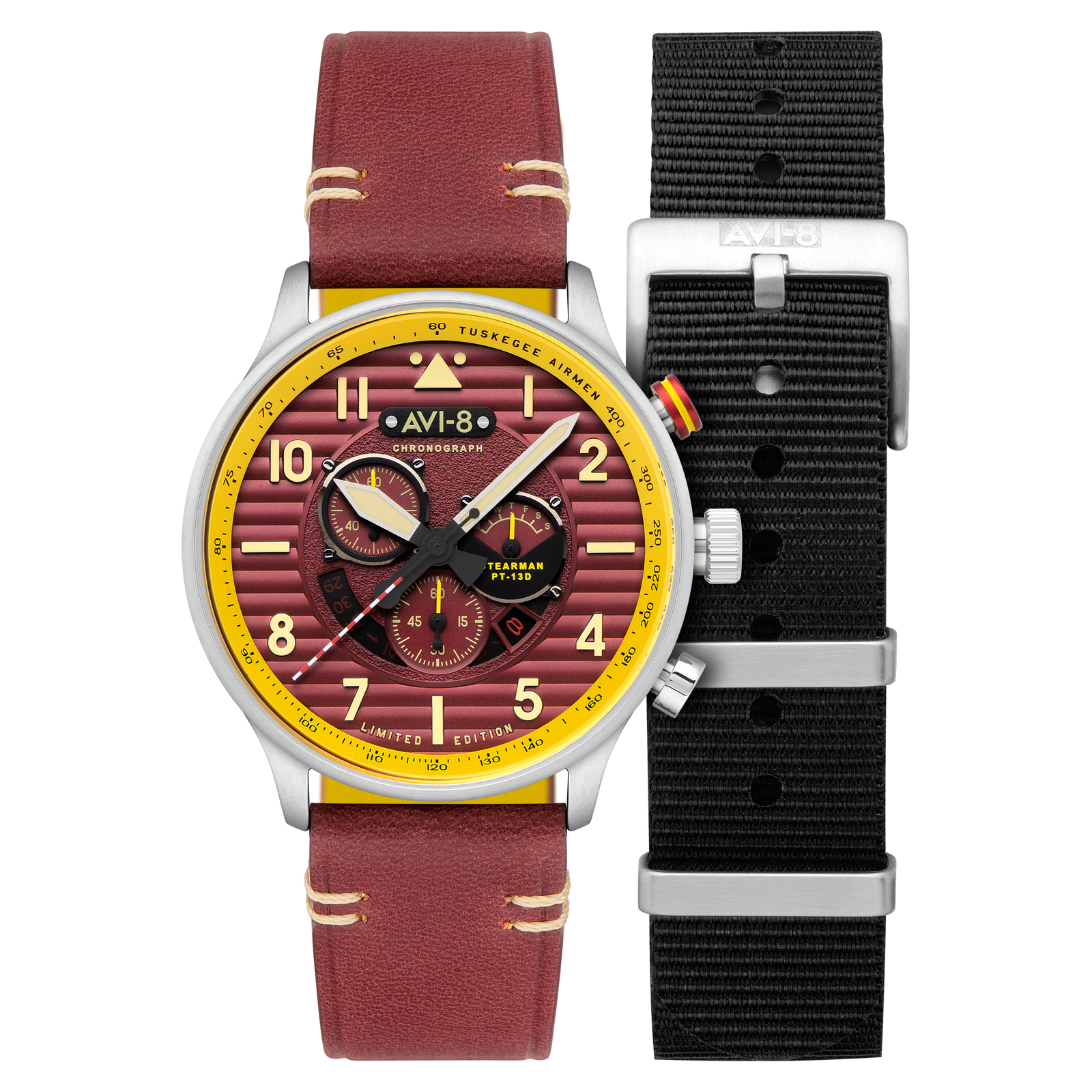 Flyboy Spirit Of Tuskegee Chronograph Limited Edition Brown