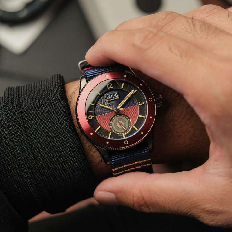 Flyboy Airmaster Sector Meca-quartz Navy Blue