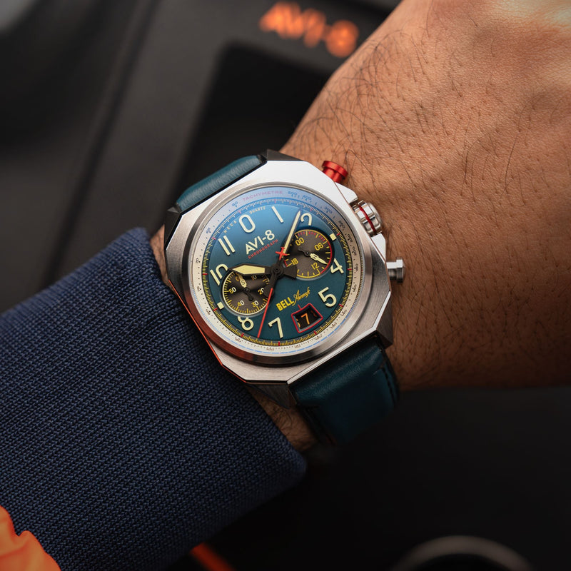 Bell X-1 Machbuster Chronograph Aviation Blue