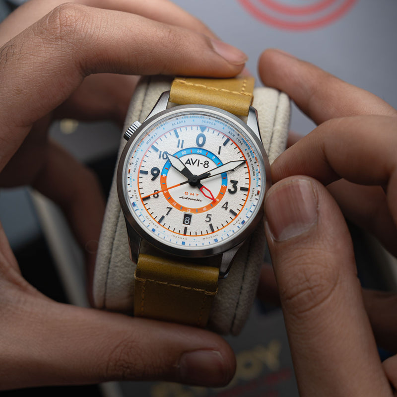 Flyboy Wingman Worldtimer GMT Automatic Sand Green