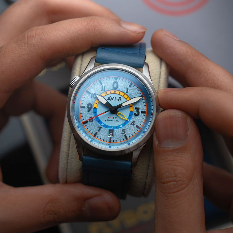 Flyboy Wingman Worldtimer GMT Automatic Power Blue