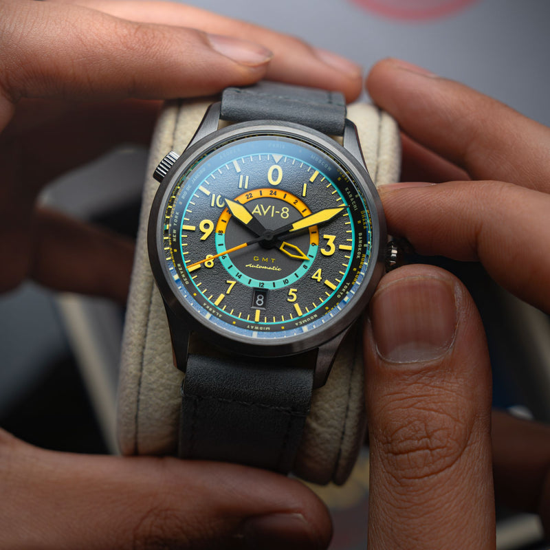 Flyboy Wingman Worldtimer GMT Automatic Tropical Grey