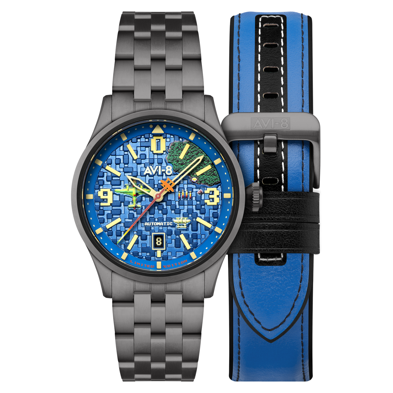 Flyboy Capcom 1942 Automatic Pixel Limited Edition Gunmetal Ace