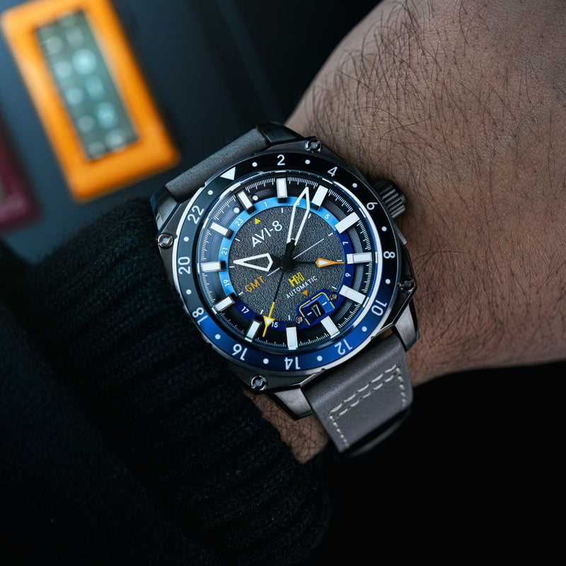 Hawker Hunter Atlas GMT Automatic Mist Grey