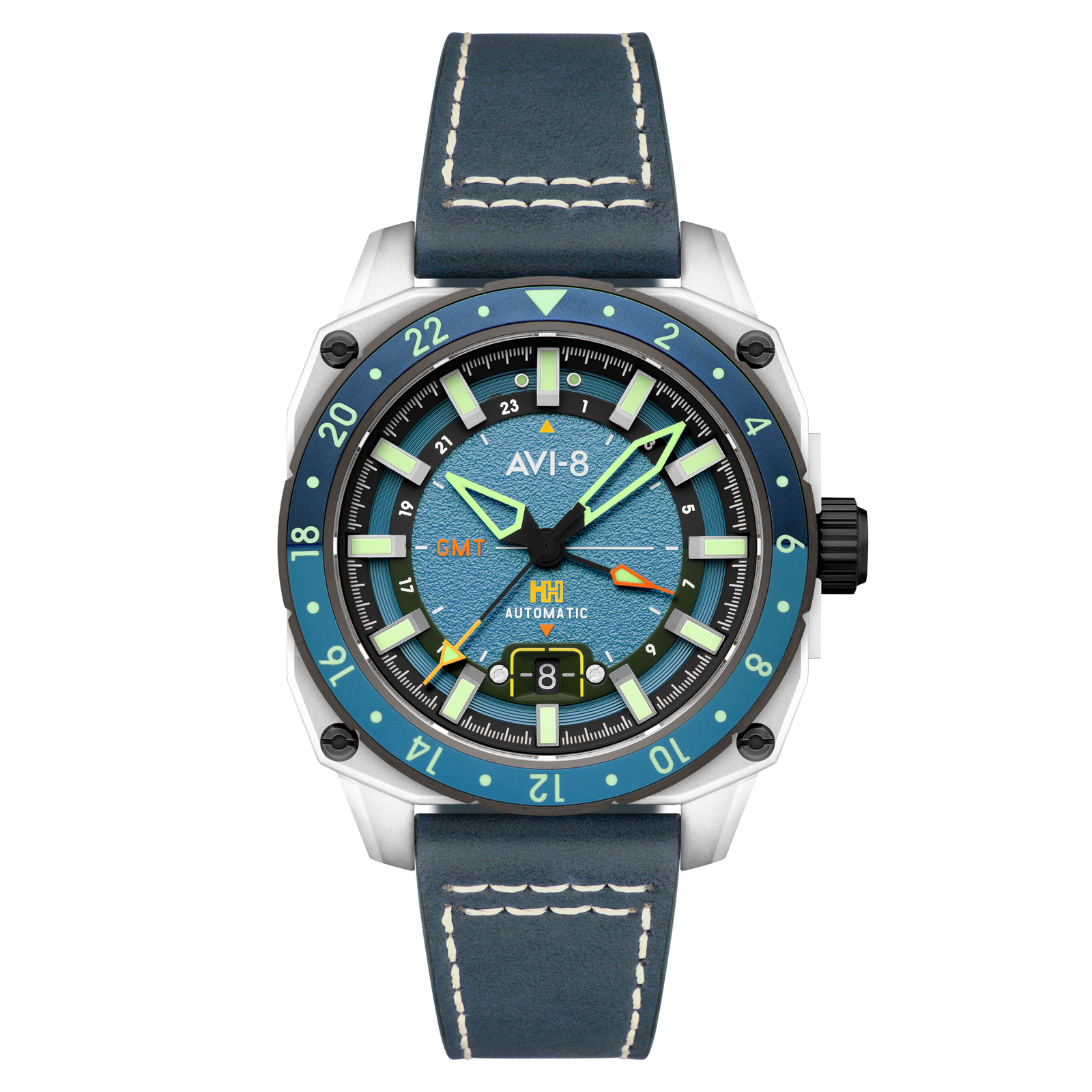 Hawker Hunter Atlas GMT Automatic Retro Blue