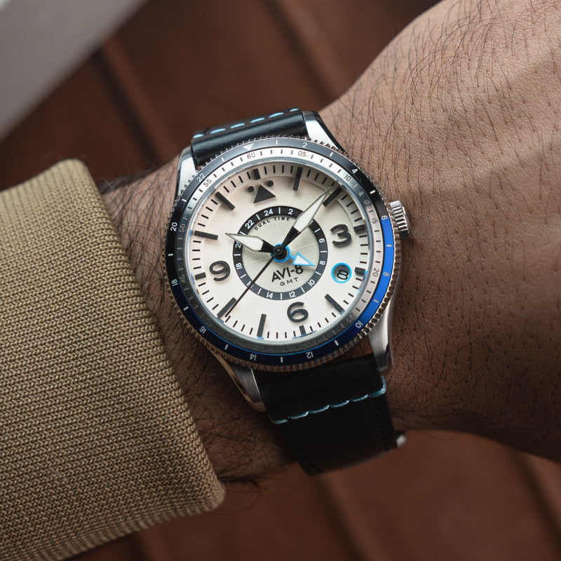Flyboy Airmaster GMT Automatic Wing Silver