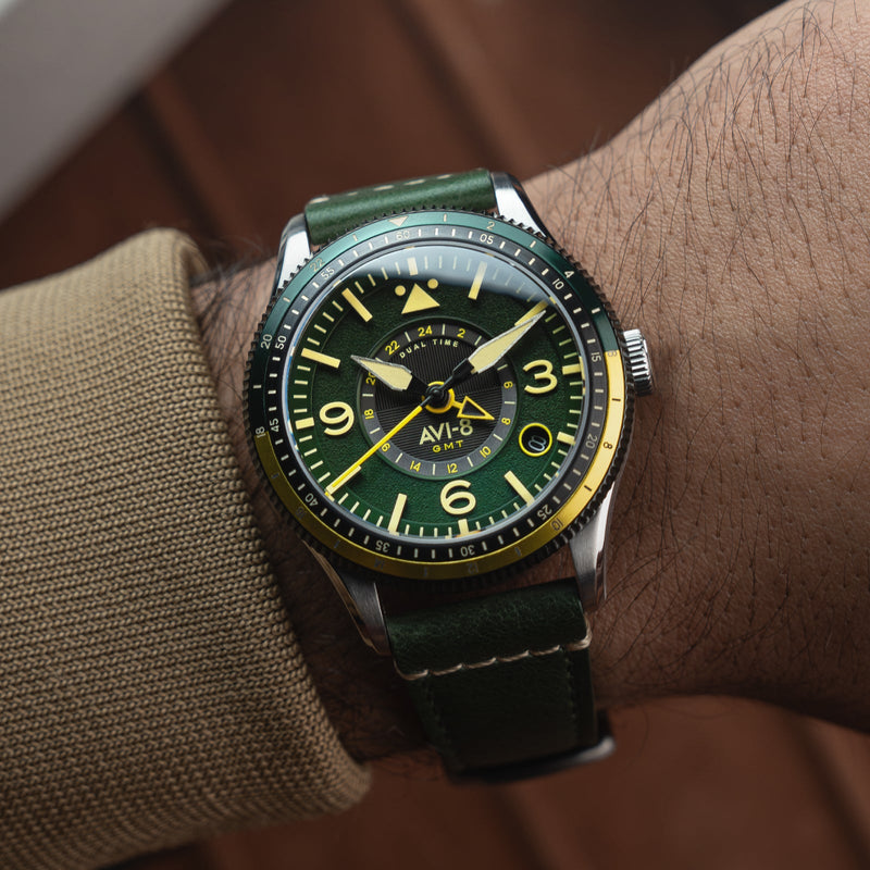 Flyboy Airmaster GMT Automatic Fuselage Green