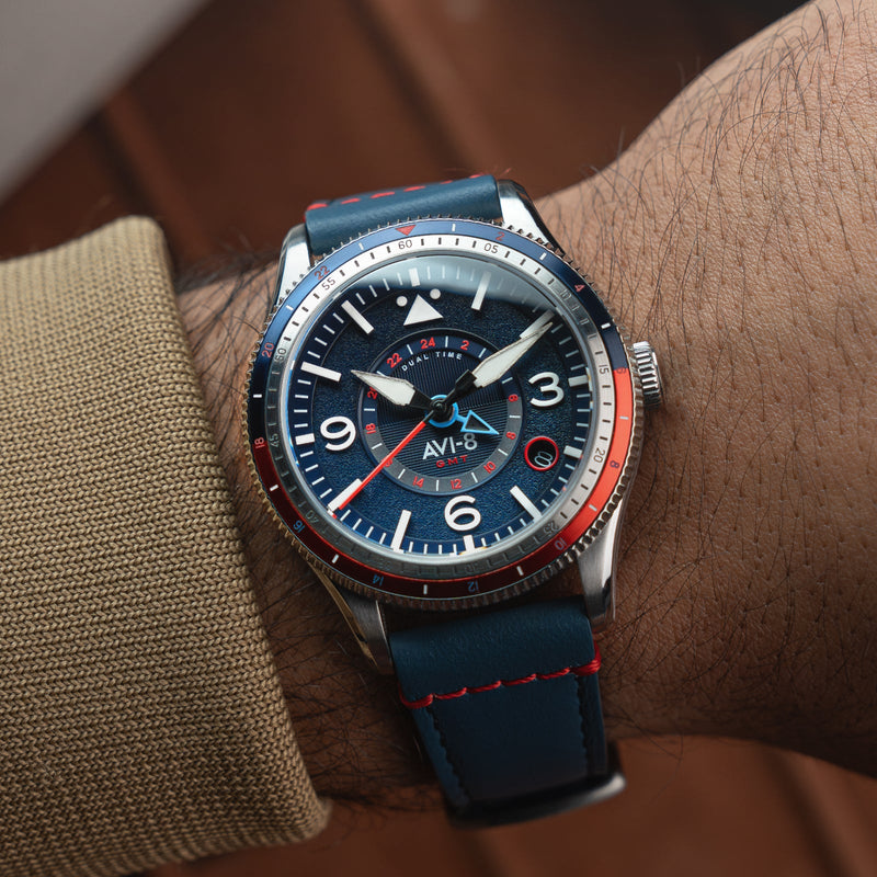 Flyboy Airmaster GMT Automatic Cockpit Blue