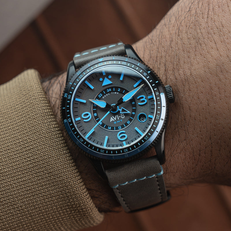 Flyboy Airmaster GMT Automatic Rubber Black
