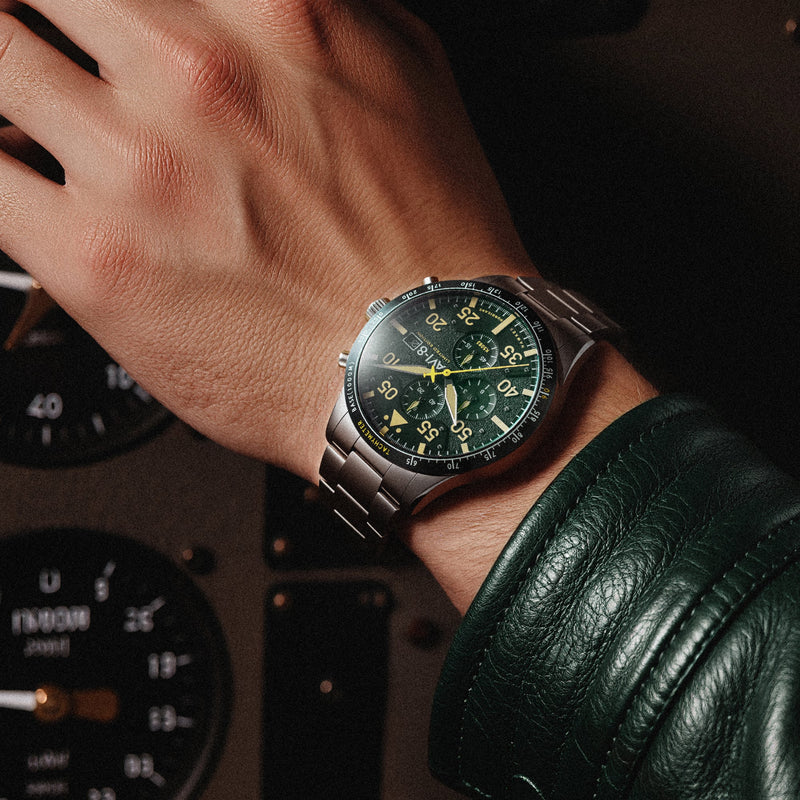 Hawker Hurricane 90th Anniversary Chronograph Limited Edition Tarmac Green