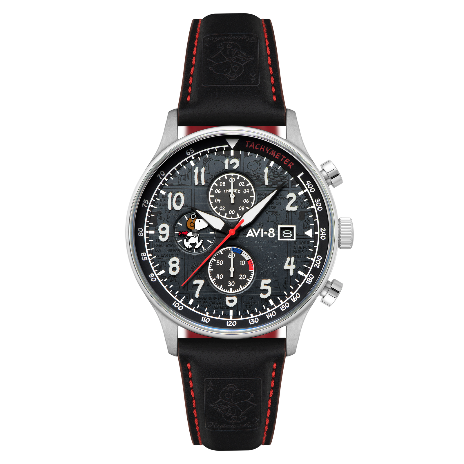Hawker Hurricane Classic Chronograph Peanuts Snoopy Flying Ace Limited Edition Ace Black