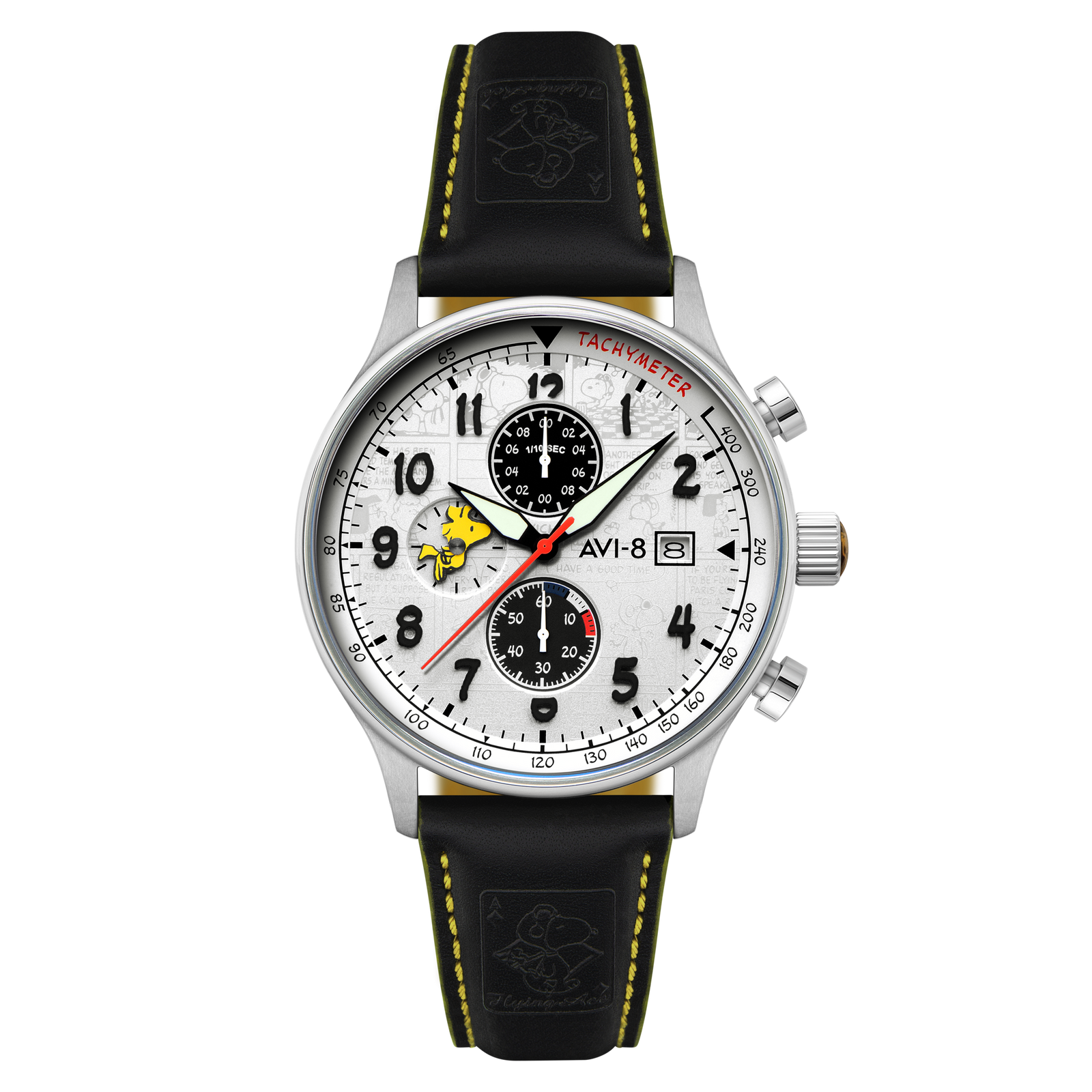 Hawker Hurricane Classic Chronograph Peanuts Snoopy Flying Ace Limited Edition Woodstock White
