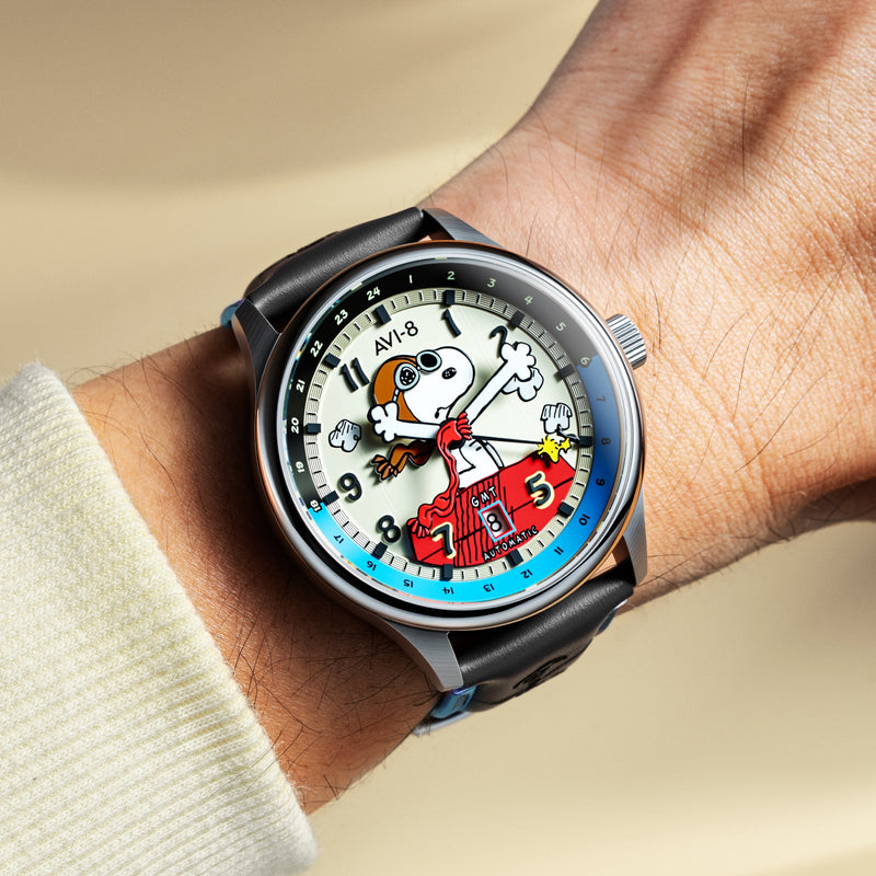 Hawker Hurricane Kent Gmt Automatic Peanuts Snoopy Flying Ace Limited Edition Cream Brigade