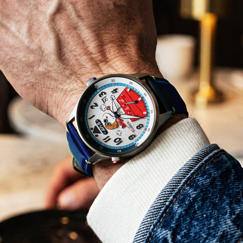 Hawker Hurricane Mckellar Dual Time Peanuts Snoopy Flying Ace Limited Edition Aero Blue