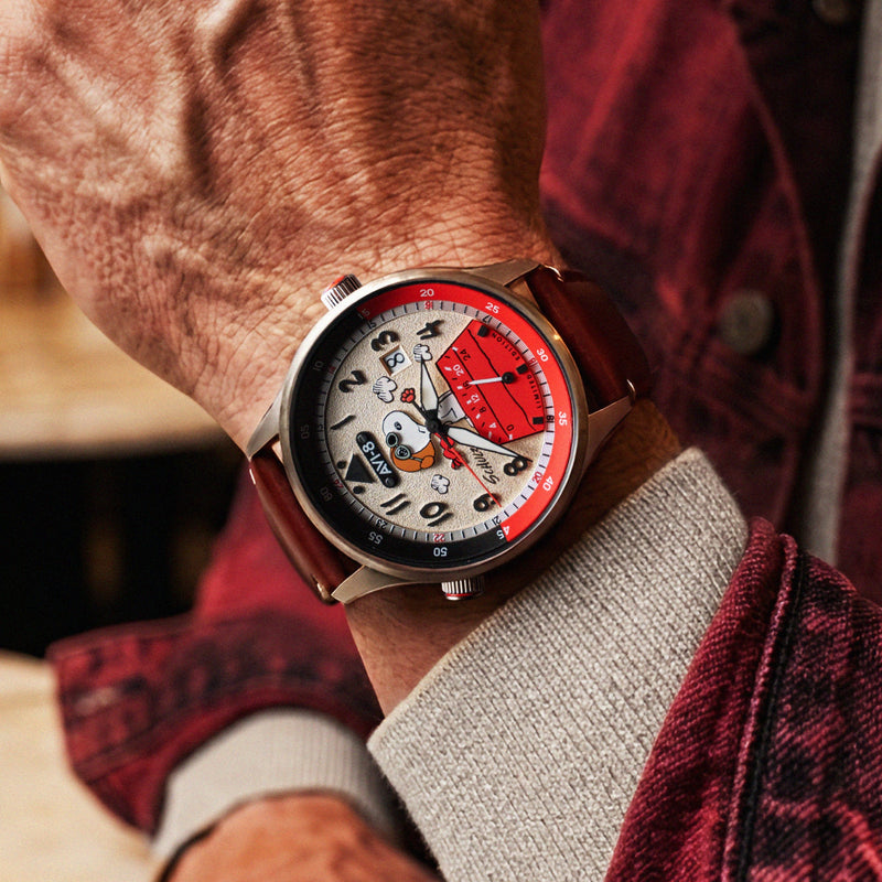Hawker Hurricane Mckellar Dual Time Peanuts Snoopy Flying Ace Limited Edition Ruby Ace