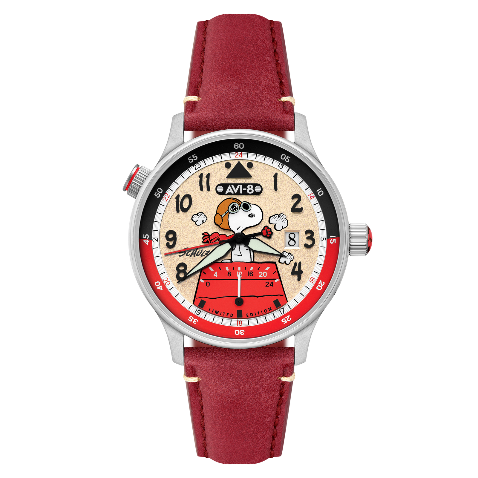 Hawker Hurricane Mckellar Dual Time Peanuts Snoopy Flying Ace Limited Edition Ruby Ace