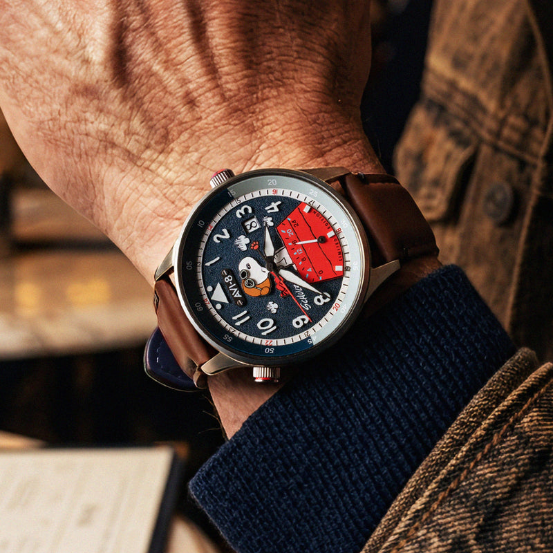Hawker Hurricane Mckellar Dual Time Peanuts Snoopy Flying Ace Limited Edition Azure Aviator