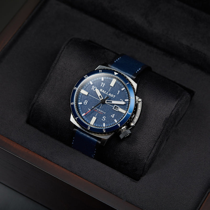 Trafalgar Dual Time Automatic Azure Abyss