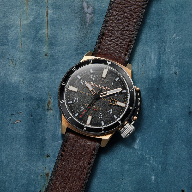 Trafalgar Dual Time Automatic Rose Gold