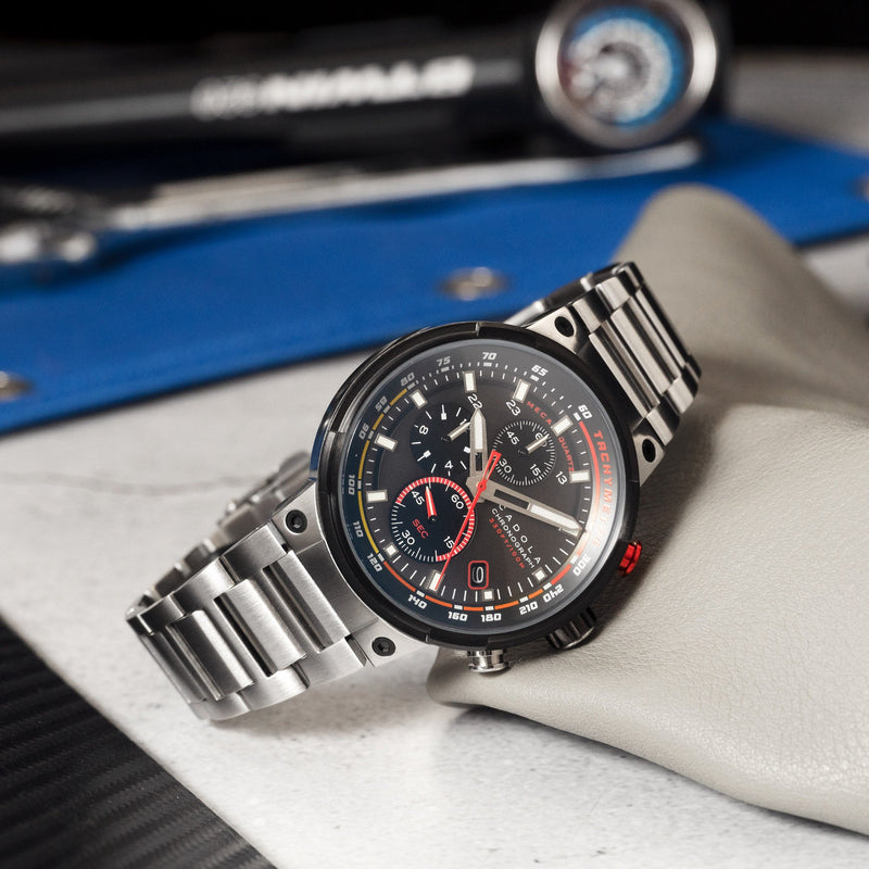 Surtees Meca Quartz Chronograph Graphite Black