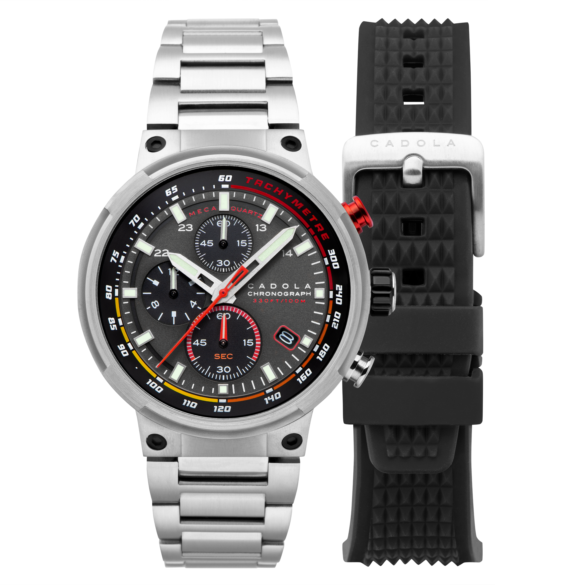 Surtees Meca Quartz Chronograph Graphite Black