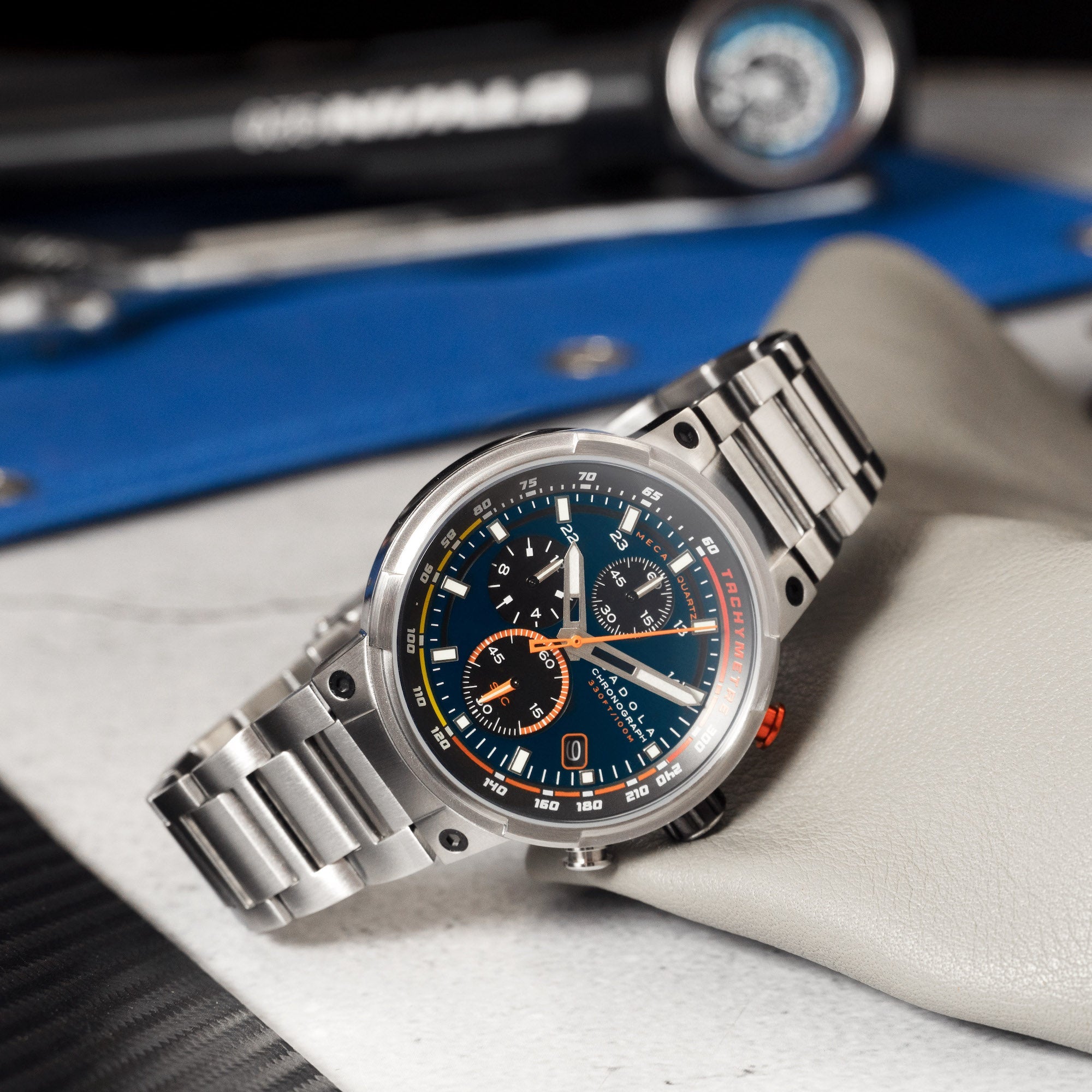 Surtees Meca Quartz Chronograph Cobalt Cascade
