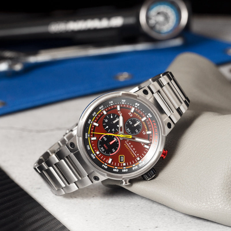 Surtees Meca Quartz Chronograph Diablo Red