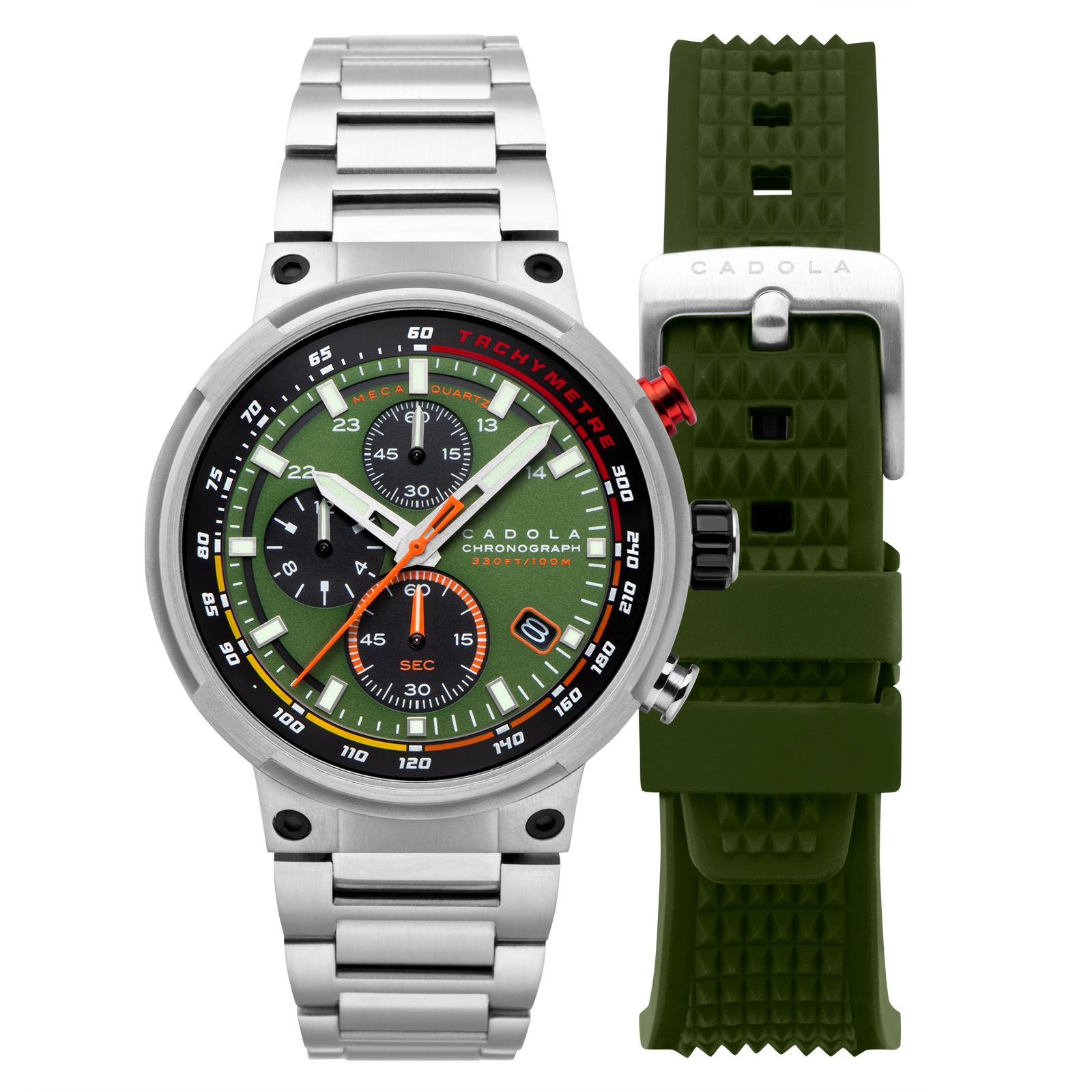 Surtees Meca Quartz Chronograph Grid Green