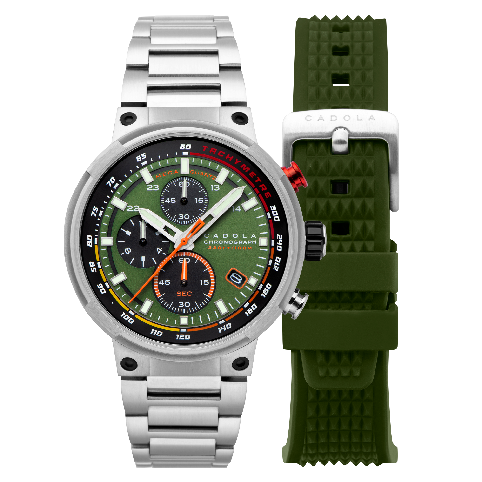 Surtees Meca Quartz Chronograph Grid Green