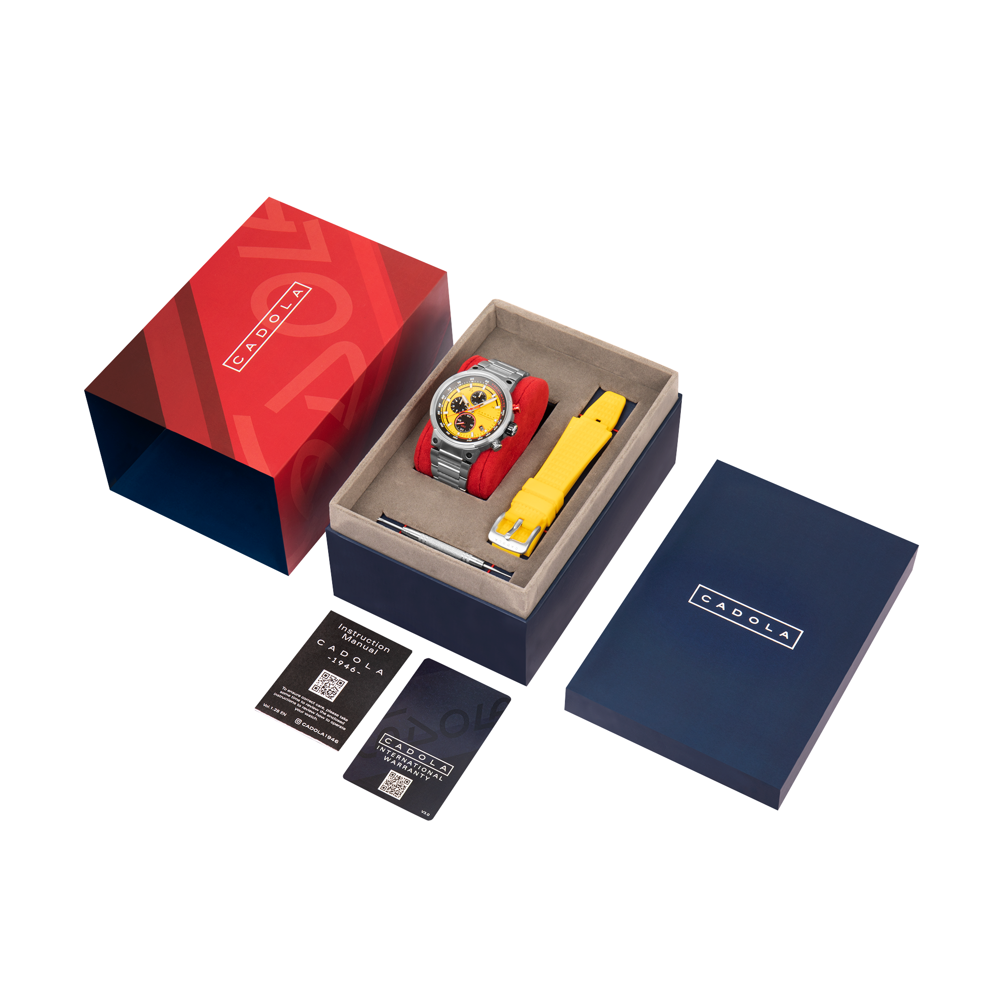 Surtees Meca Quartz Chronograph Hazard Yellow