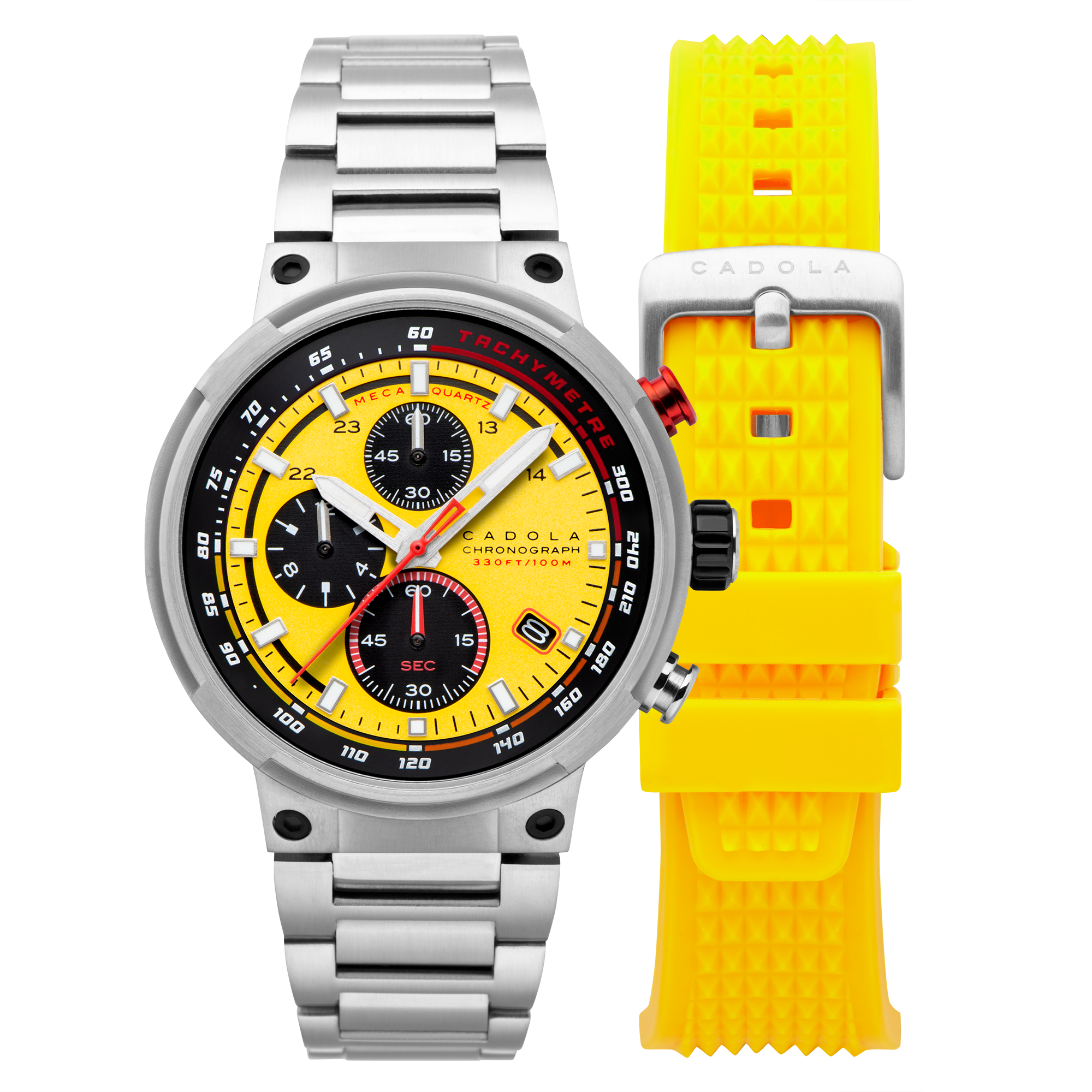 Surtees Meca Quartz Chronograph Hazard Yellow