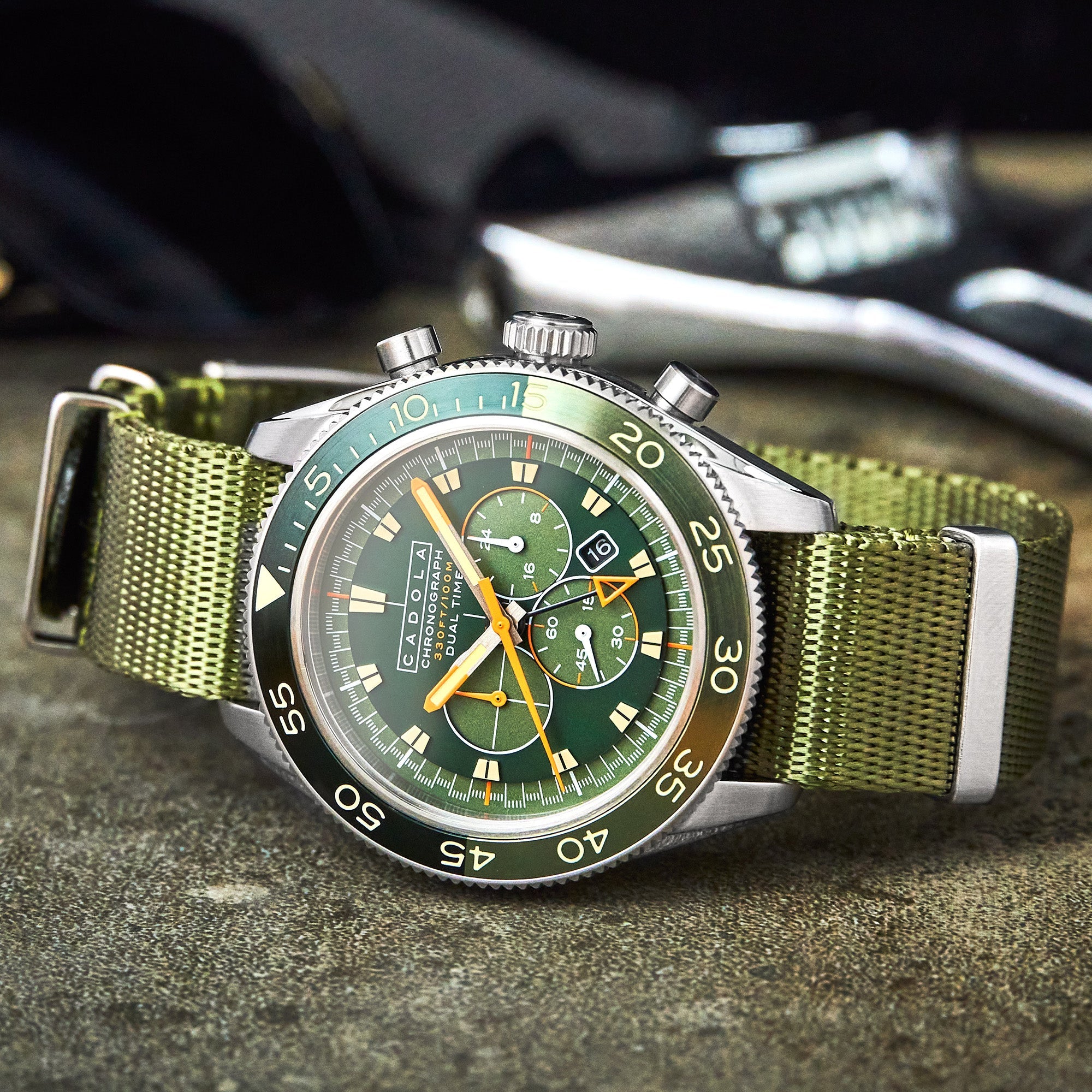 Ahrens Chronograph Track Green