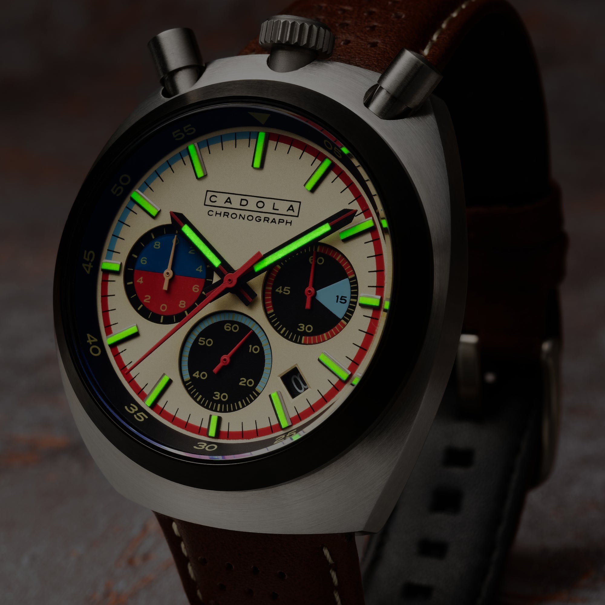 Testa Di Toro Chronograph Beige Burnout