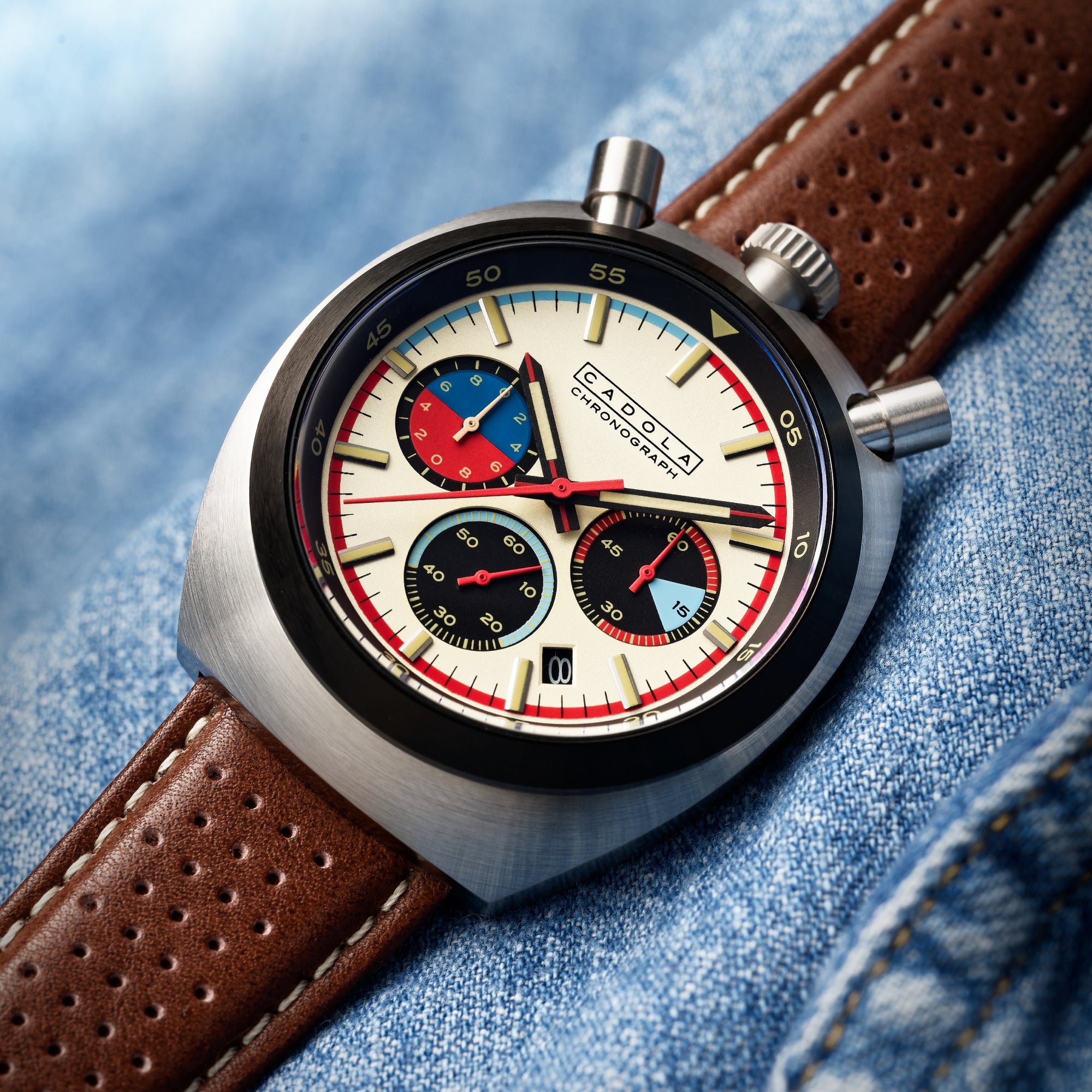 Testa Di Toro Chronograph Beige Burnout