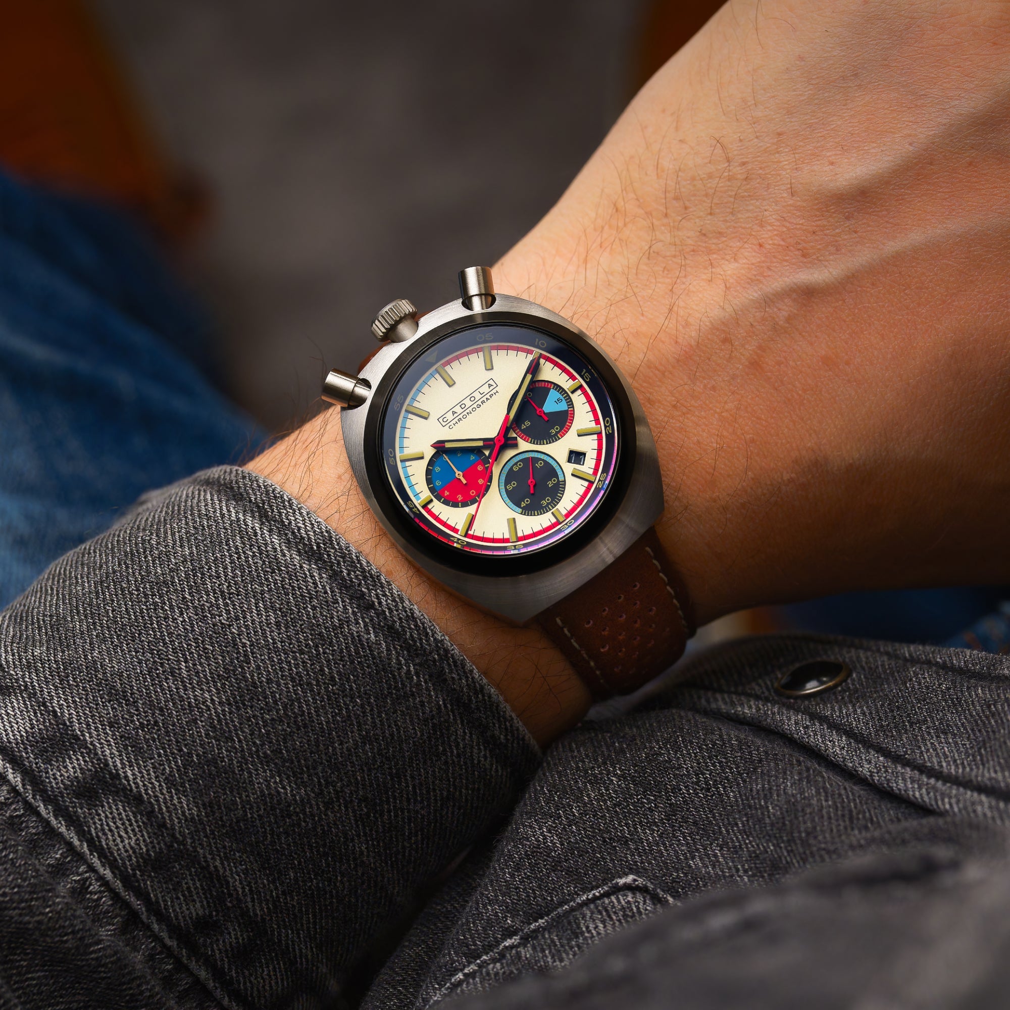 Testa Di Toro Chronograph Beige Burnout