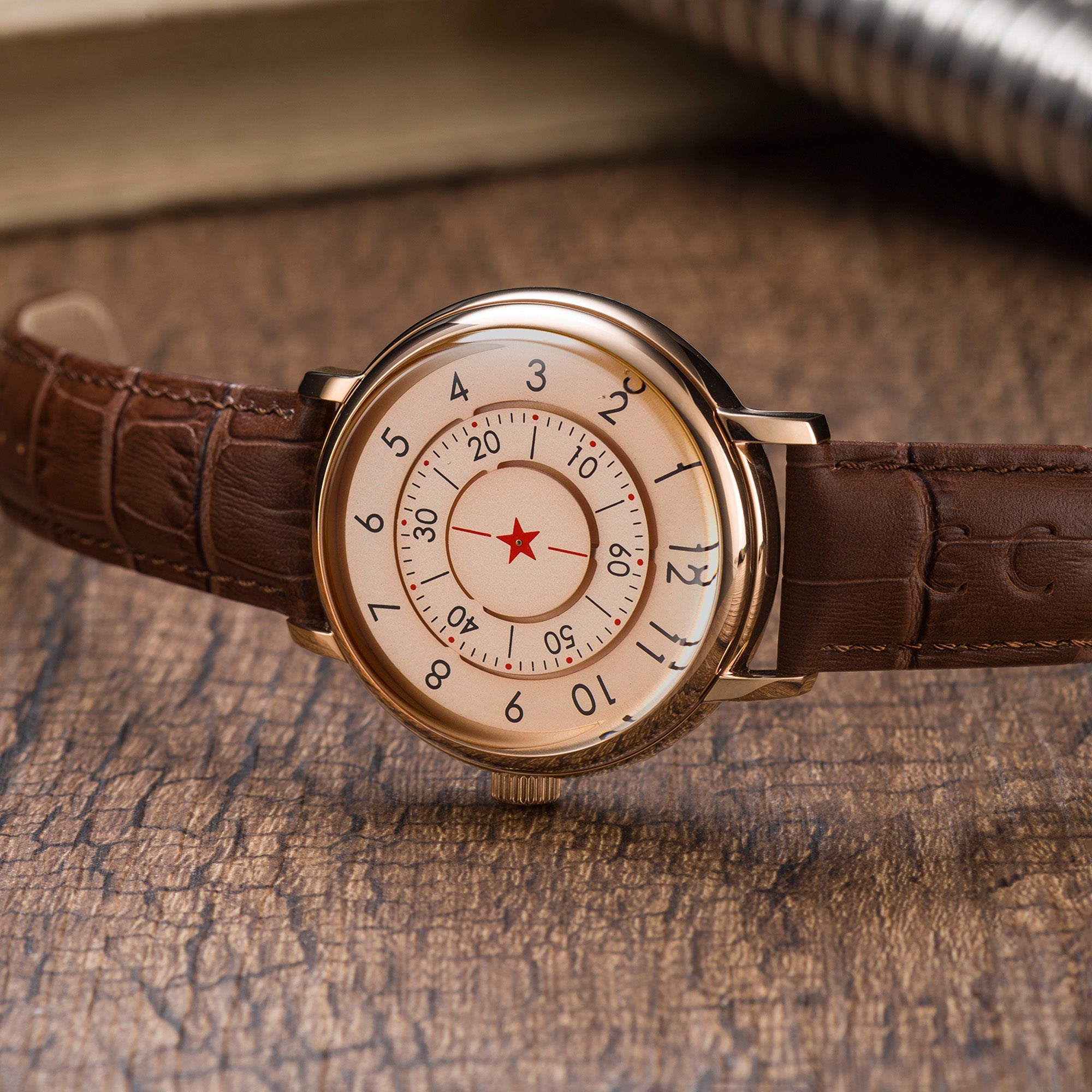 Aleksandrov Rose Gold / Brown